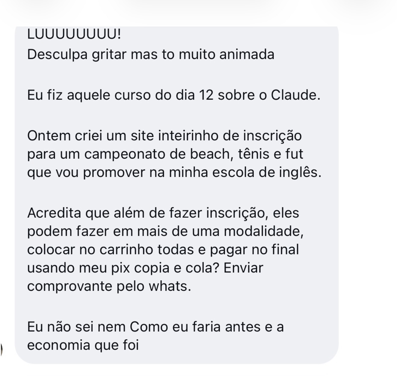 Teacher conta que criou um site inteiro de inscrição para um campeonato depois do curso